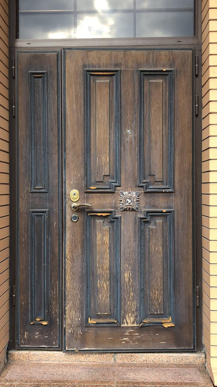 Фото двери до покраски